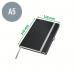 Leitz Style Notebook A5 ruled with hardcover 80 sheets.Garnet Red - Outer carton of 5 44851028