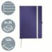 Leitz Style Notebook A5 ruled with hardcover 80 sheets. Titan Blue - Outer carton of 5 44851069