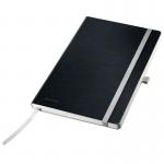Leitz Style Notebook A5 ruled with softcover 80 sheets. Satin Black - Outer carton of 5 44871094