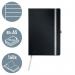 Leitz Style Notebook A5 ruled with softcover 80 sheets. Satin Black - Outer carton of 5 44871094