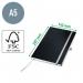 Leitz Style Notebook A5 ruled with softcover 80 sheets. Satin Black - Outer carton of 5 44871094