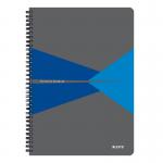 Leitz Notebook Office PP A4 Ruled Blue - Outer Carton of 5 44961035