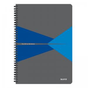 Leitz Notebook Office PP A4 Ruled Blue - Outer Carton of 5 44961035