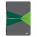 Leitz Notebook Office PP A4 Ruled Green - Outer Carton of 5 44961055