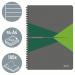 Leitz Notebook Office PP A4 Ruled Green - Outer Carton of 5 44961055