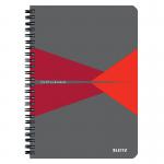 Leitz Notebook Office PP A5 Ruled Red - Outer Carton of 5 44991025