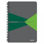 Leitz Notebook Office PP A5 Ruled Green- Outer Carton of 5 44991055