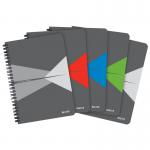 Leitz Notebook Office PP A5 Ruled Assorted - Outer Carton of 5 44991099