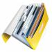 Leitz WOW Expanding File Organizer. Polypropylene. 6 index compartments. A4. Yellow. - Outer carton of 5 45890016