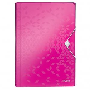 Leitz WOW Project File A4 Polypropylene 250 Sheet Capacity Pink