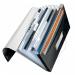 Leitz WOW Expanding File Organizer. Polypropylene. 6 index compartments. A4. Black. - Outer carton of 5 45890095