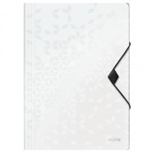 Leitz WOW 3-Flap Folder. Polypropylene. 150 sheet capacity. A4. White.
