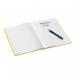 Leitz WOW Notebook A4 ruled with hardcover 80 sheets. Yellow - Outer carton of 6 46251016