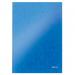 Leitz WOW Notebook A4 ruled with hardcover 80 sheets. Blue. - Outer carton of 6 46251036