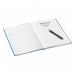 Leitz WOW Notebook A4 ruled with hardcover 80 sheets. Blue. - Outer carton of 6 46251036