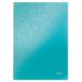 Leitz WOW Notebook A4 ruled with hardcover 80 sheets. Ice Blue - Outer carton of 6 46251051