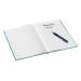 Leitz WOW Notebook A4 ruled with hardcover 80 sheets. Ice Blue - Outer carton of 6 46251051