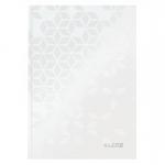 Leitz WOW Notebook A5 ruled with hardcover 80 sheets. Pearl White - Outer carton of 6 46271001