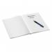 Leitz WOW Notebook A5 ruled with hardcover 80 sheets. Pearl White - Outer carton of 6 46271001