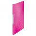 Leitz WOW Display Book Polypropylene. 20 pockets. 40 sheet capacity. A4. Pink - Outer carton of 10 46310023