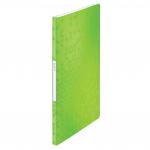 Leitz WOW Display Book Polypropylene. 20 pockets. 40 sheet capacity. A4. Green 46310054