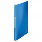 Leitz WOW Display Book Polypropylene. 40 pockets. 80 sheet capacity. A4. Blue - Outer carton of 10 46320036