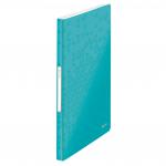 Leitz WOW Display Book Polypropylene. 40 pockets. 80 sheet capacity. A4. Ice Blue - Outer carton of 10 46320051