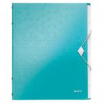 Leitz WOW Divider Book A4 Polypropylene 6 Tabs Ice Blue 46330051