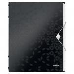 Leitz WOW Divider Book. Polypropylene. 6 tabbed dividers. A4. Black 46330095