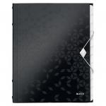 Leitz WOW Divider Book. Polypropylene. 12 tabbed dividers. A4. Black 46340095