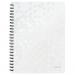 Leitz WOW Notebook A4 ruled, wirebound with Polypropylene cover. 80 sheets. White - Outer Carton of 6 46370001