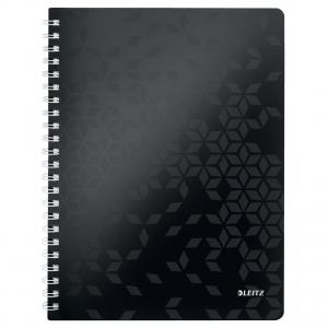 Leitz WOW Notebook A4 ruled, wirebound with Polypropylene cover. 80
