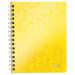 LEITZ Notebook A5 PP WOW ruled yellow - Outer Carton of 6 46390016