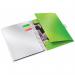 Leitz WOW Be Mobile Notebook A4 ruled, wirebound with PP cover. 80 sheets, 4-hole punched. Pen holder and 3 flap folder. Green - Outer Carton of 6 46440054