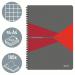 Leitz Office Notebook A4 squared, wirebound with cardboard cover - Outer carton of 5 46471025