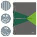 Leitz Office Notebook A4 squared, wirebound with cardboard cover - Outer carton of 5 46471055
