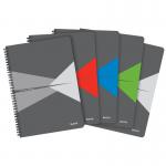 Leitz Office Notebook A4 squared, wirebound with cardboard cover - Outer carton of 5 46471099
