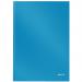 Leitz Solid Notebook A4 ruled with hardcover 80 sheets of high opacity paper. Casebound. Light Blue - Outer carton of 6 46650030