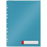 Leitz Cosy Privacy High Capacity Pocket File A4, Calm Blue - Outer carton of 12 46680061