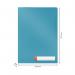 Leitz Cosy Privacy Folder A4, Calm Blue - Outer carton of 12 47080061