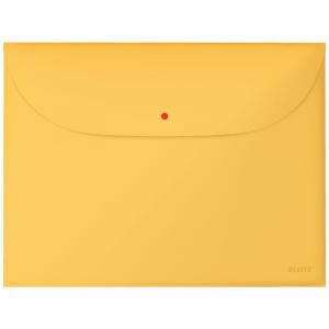 Leitz Cosy Privacy Document Wallet with 2 Pockets A4, Warm Yellow -