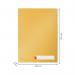 Leitz Cosy Privacy Tab Folder A4, 3 tabs, Warm Yellow - Outer carton of 12 47160019