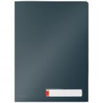 Leitz Cosy Privacy Tab Folder A4, 3 tabs, Velvet Grey - Outer carton of 12 47160089