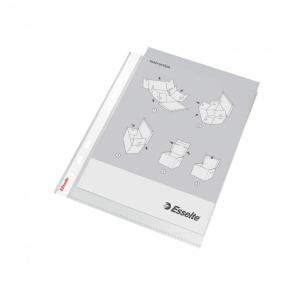 Esselte Heavy Duty Punched Pocket, Transparent, Matte, 85 Micron 30
