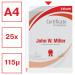 Esselte Heavy Duty Pocket A4, embossed, 0.12mm 30% pre-consumer recycled plastic PP, glass clear (Pack 25) - Outer carton of 4 47187