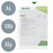 Leitz High Quality Pocket Embossed, clear, 0.09 mm 30% pre-consumer recycled PP. A4. Clear (Pack 100) - Outer carton of 5 47900000