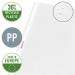 Leitz High Quality Pocket Embossed, clear, 0.09 mm 30% pre-consumer recycled PP. A4. Clear (Pack 100) - Outer carton of 5 47900000