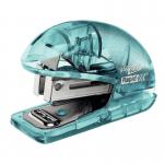 The Rapid Staplers Rapid ColourIce Mini Stapler F4 Blue 5001327 is a compact and sleek stapler in a vibrant blue color. It features a streamlined design with non-slip grips for easy handling. The top-loading mechanism allows for quick and efficient stapling, making it a convenient addition to any workspace.