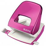 Leitz NeXXt WOW Metal Office Hole Punch - Metallic Pink 50081023