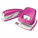 Leitz NeXXt WOW Metal Office Hole Punch - Metallic Pink 50081023